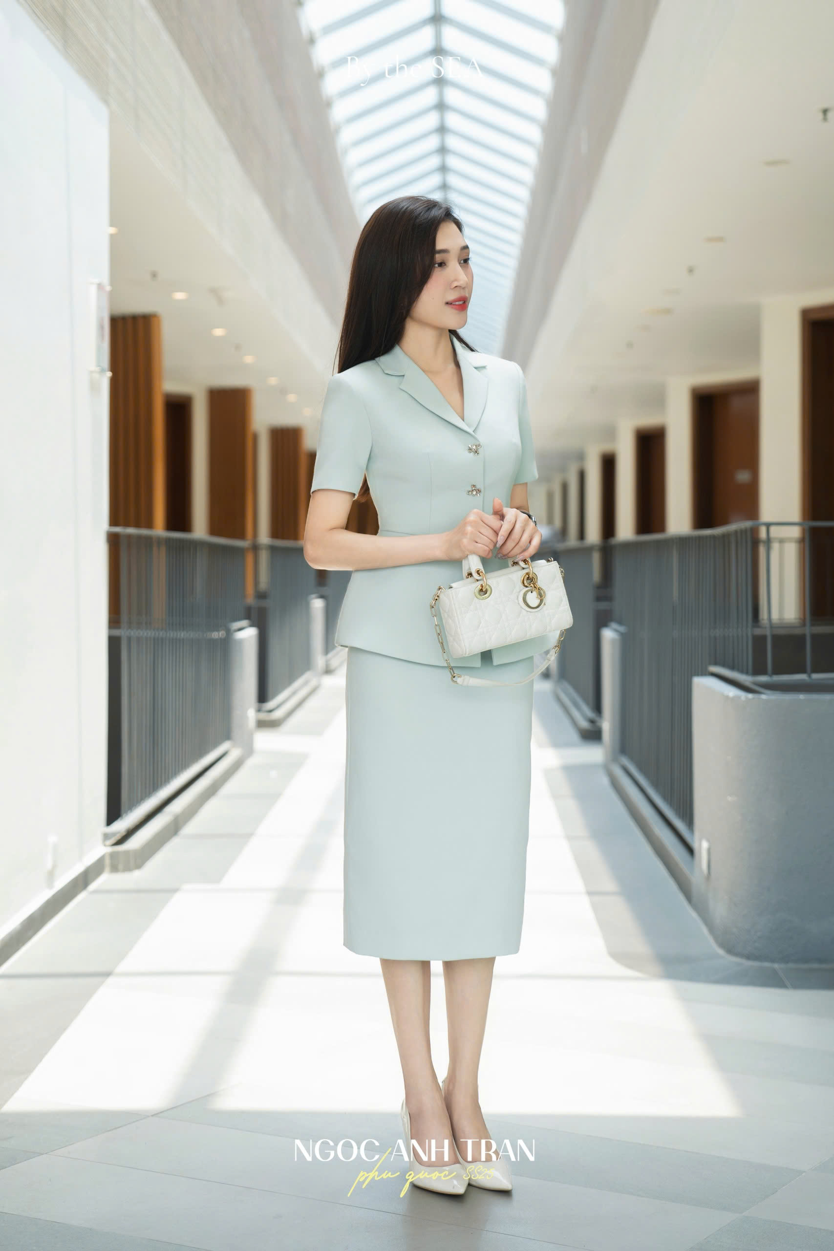 V039 - Áo vest xanh mint cộc tay sang trọng 3 khuy_thumbnail_2