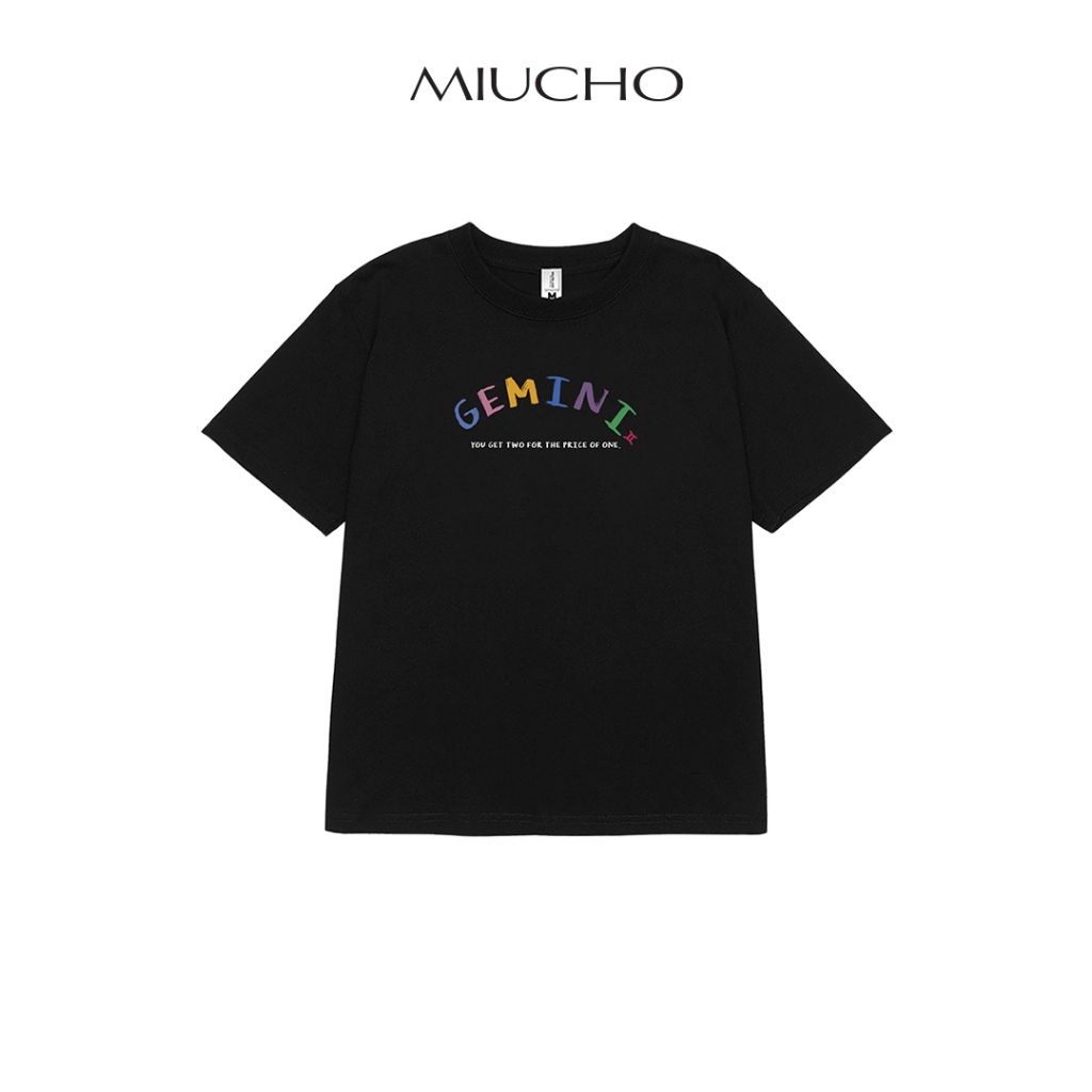 Áo baby tee ABD358 cung hoàng đạo Song Tử GEMINI Miucho cotton cổ tròn in typography_thumbnail_1