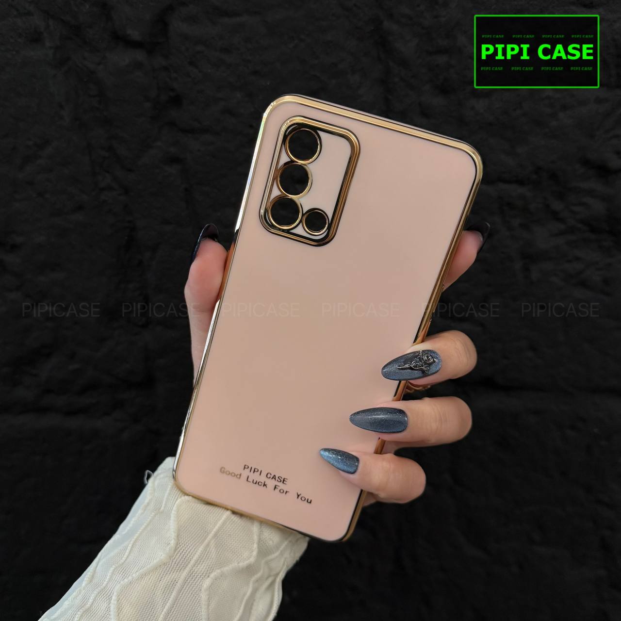 Ốp Lưng Oppo A74 4G - Royal - Vàng Hồng