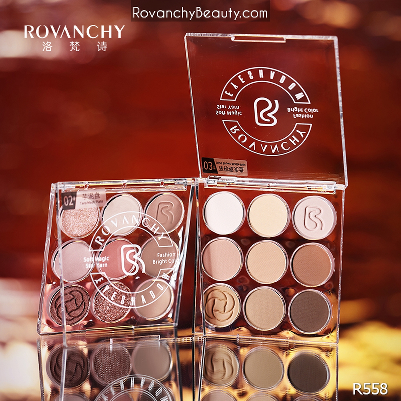 Bảng Phấn Mắt R558 ROVANCHY 9 Ô Màu Mắt Thời Thượng – Đa Dạng Phong Cách_thumbnail_6