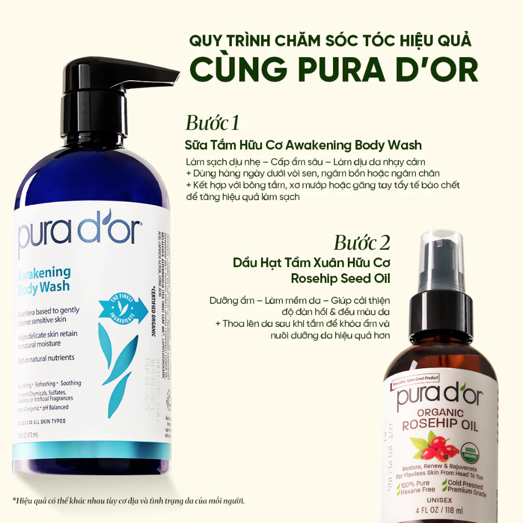 Sữa Tắm Pura D'or Awakening Body Wash Giúp Làm Sạch & Dưỡng Ẩm 473ml_thumbnail_5