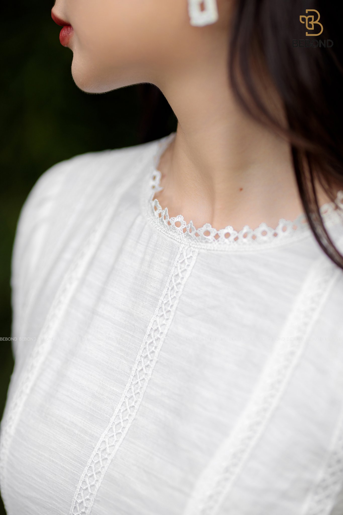 Đầm đũi trắng phối ren - Stunie Dress_thumbnail_3