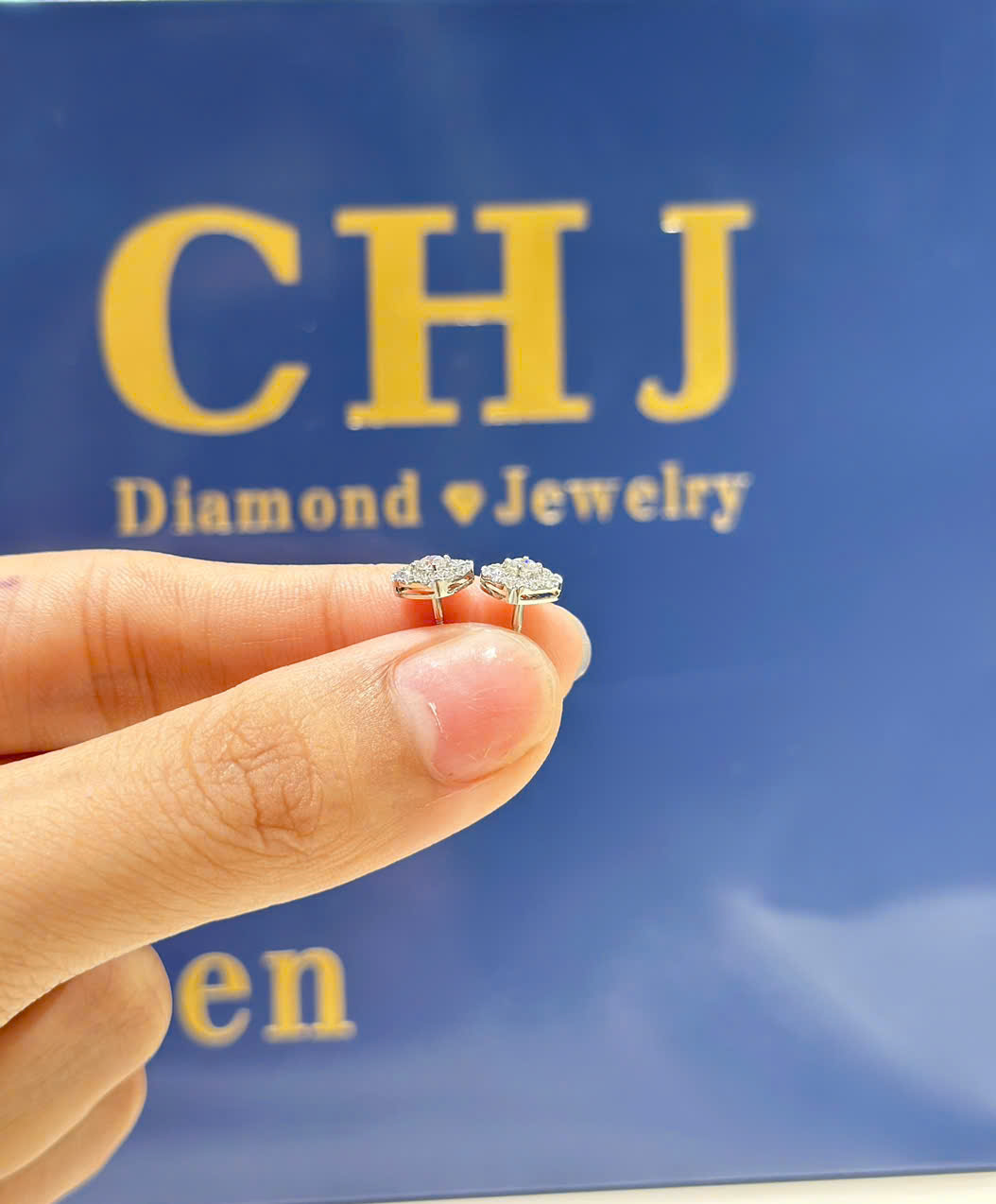 Hoa tai kim cương – Vàng trắng 14K_thumbnail_3