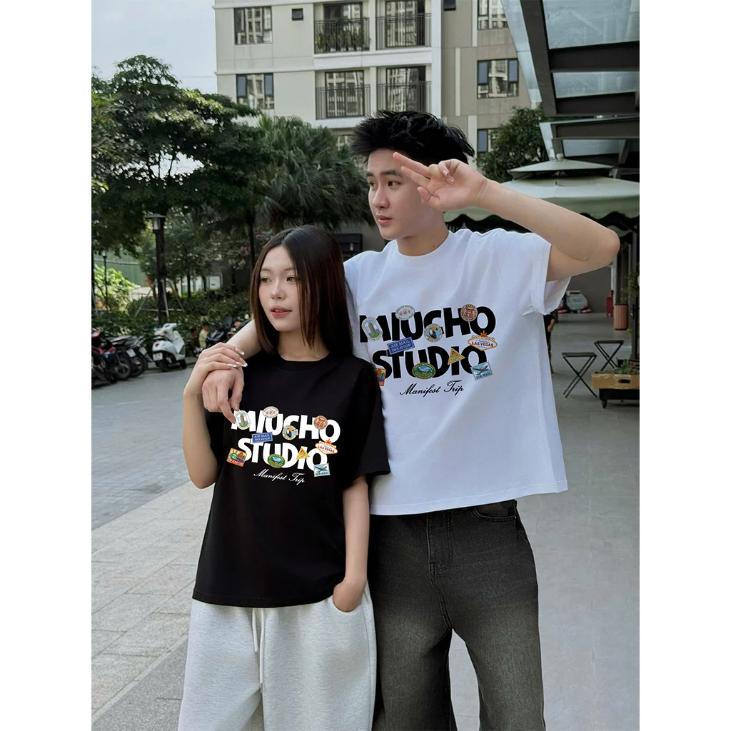 Áo thun Tết Bính Ngọ boxy nam nữ Miucho vải thoáng mát đứng form cổ tròn in mix 3011_thumbnail_6