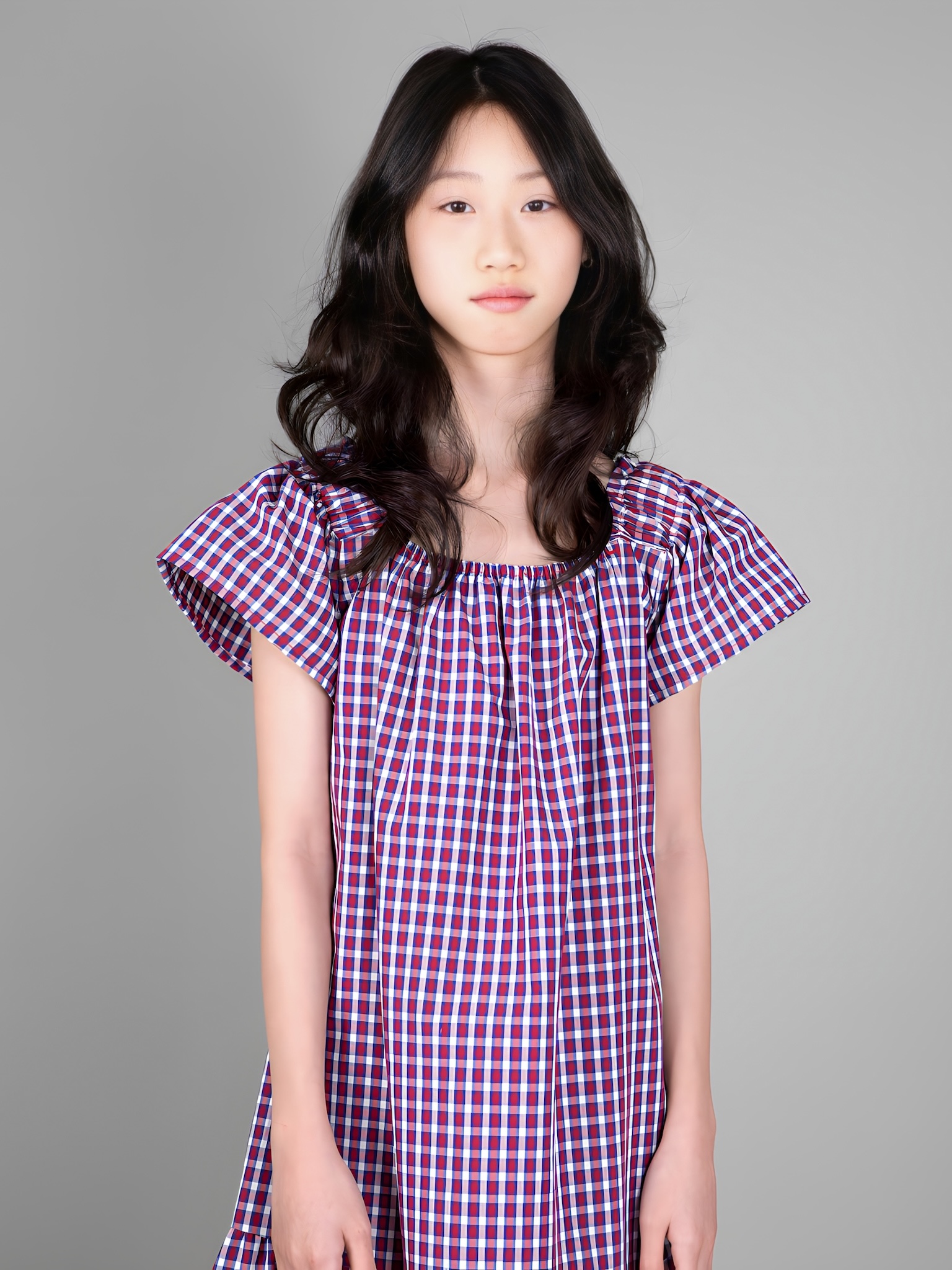 Váy kẻ caro xanh tím chun vai_thumbnail_4