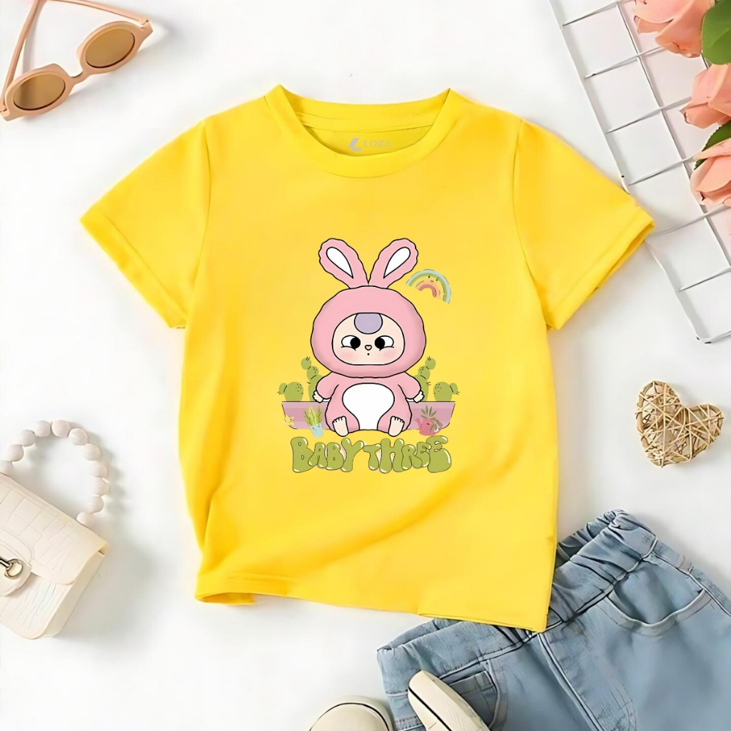 Áo thun bé gái in hình Baby Three - Loza Kids AT032_thumbnail_5