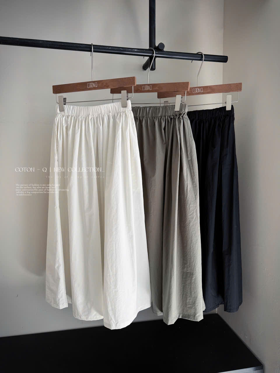 Chân váy dài lưng thun ( RÊU )_thumbnail_0