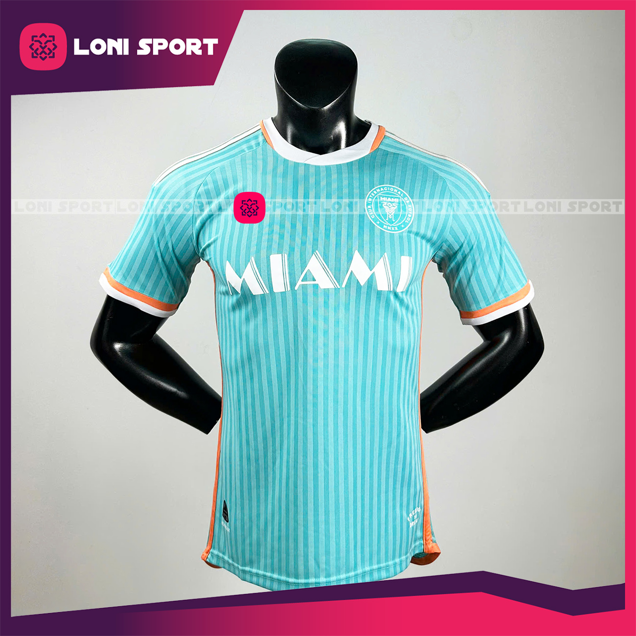 Bộ bóng đá CLB Inter Miami 3rd xanh ngọc 24/25 SF