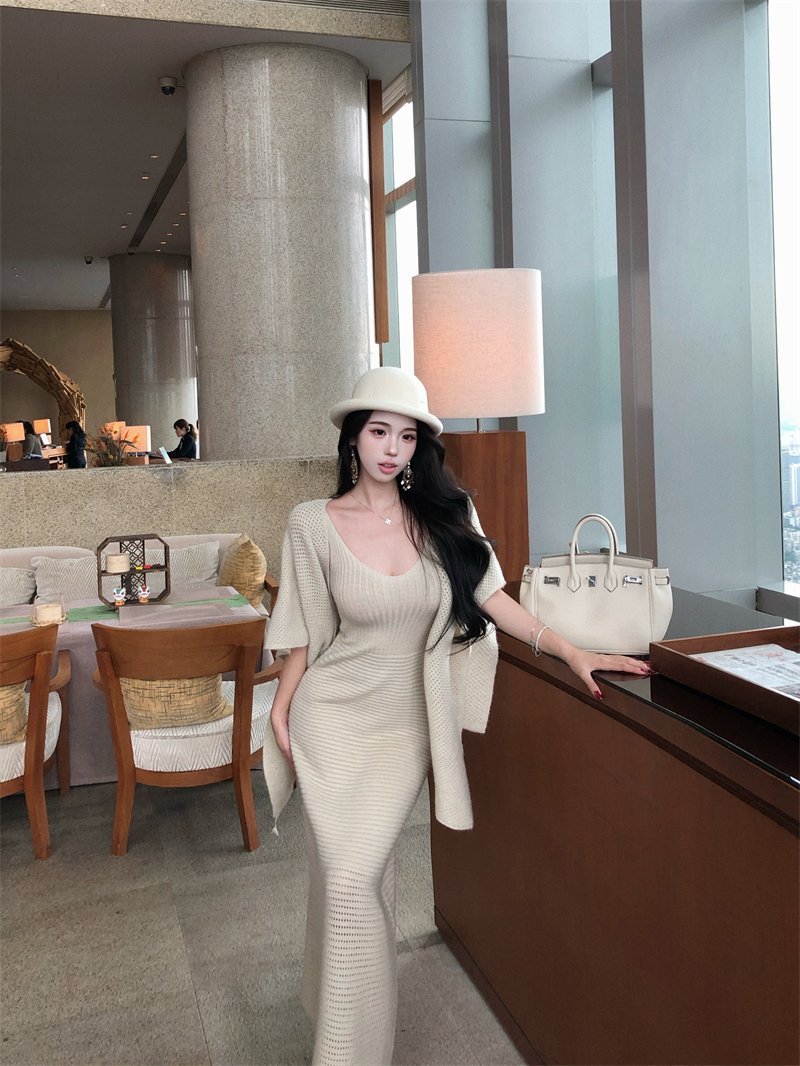 Set Váy Len Dài Kèm Áo Khoác Cardigan – Phong Cách Thanh Lịch_thumbnail_16