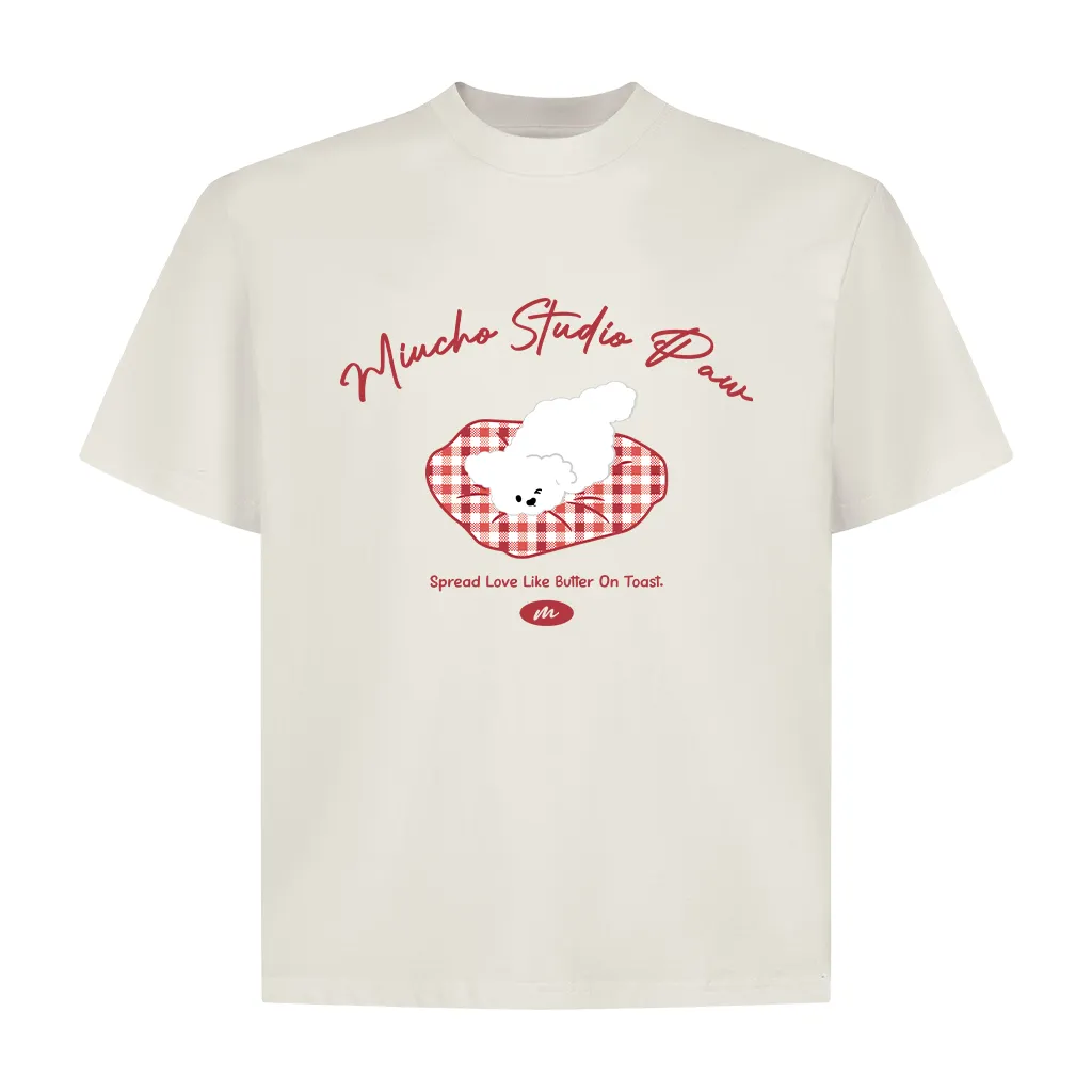 Áo thun boxy hình gấu dễ thương nhiều màu 2547 Miucho vải cotton thoáng mát phong cách Hàn Quốc_thumbnail_8