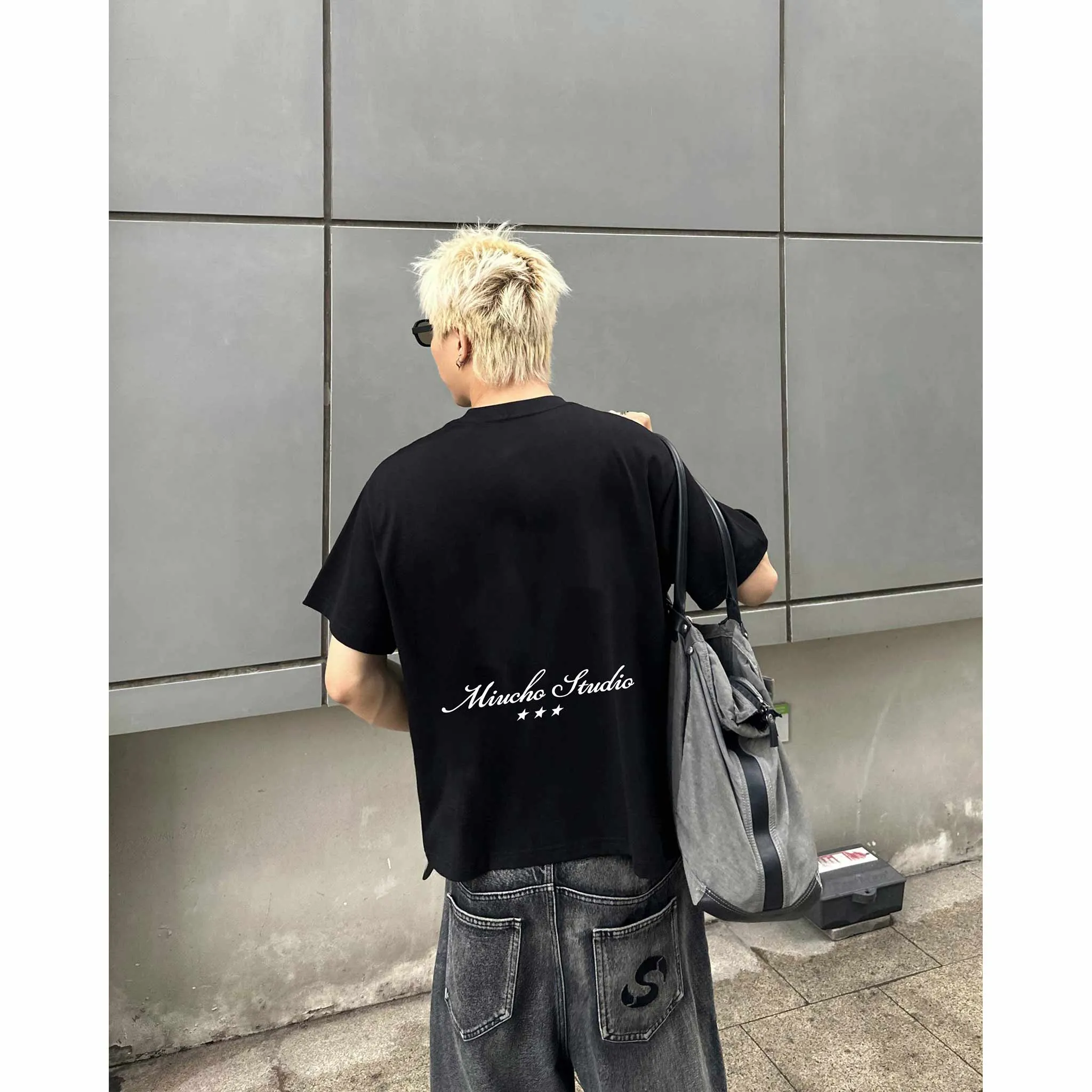 Áo thun boxy unisex basic dễ phối đồ 2530 Miucho Club chất vải cotton cao cấp thoáng mát thoải mái_thumbnail_4