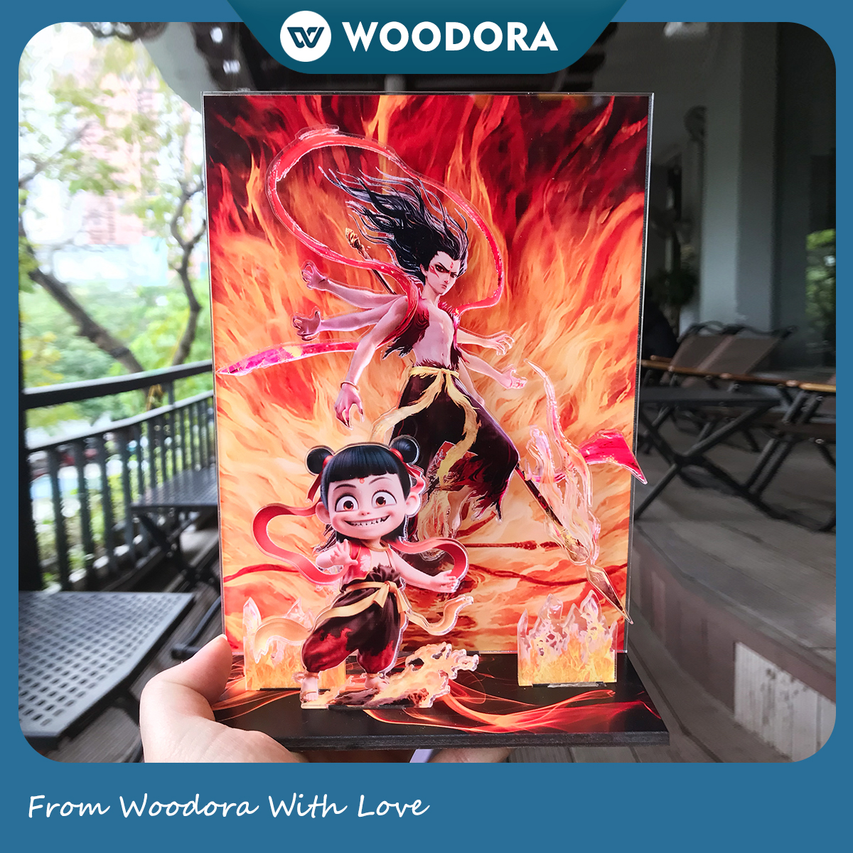 Standee Natra, Ngao Bính 3D - Mô Hình Mica Lắp Ghép, Decor, Quà Tặng - (Size tính theo chiều cao)