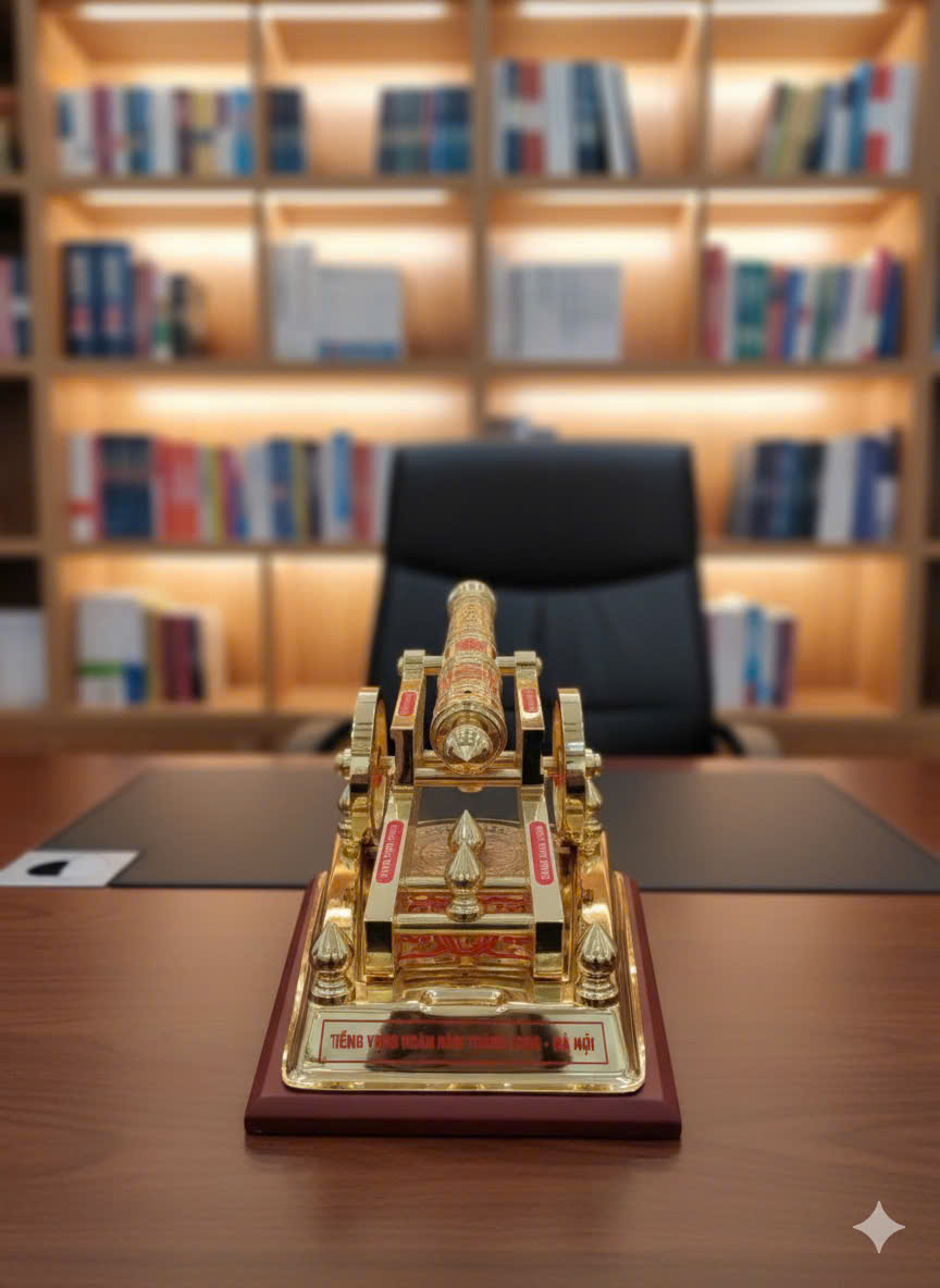 Pháo thần công bằng đồng mạ vàng 24k _thumbnail_2