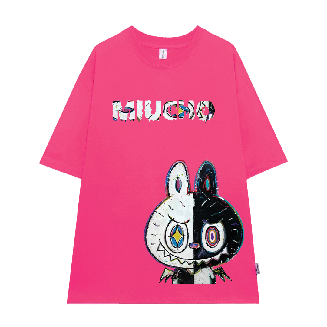 Áo phông labubu form rộng unisex ATD1442 Miucho tay ngắn cổ tròn in mix_thumbnail_14