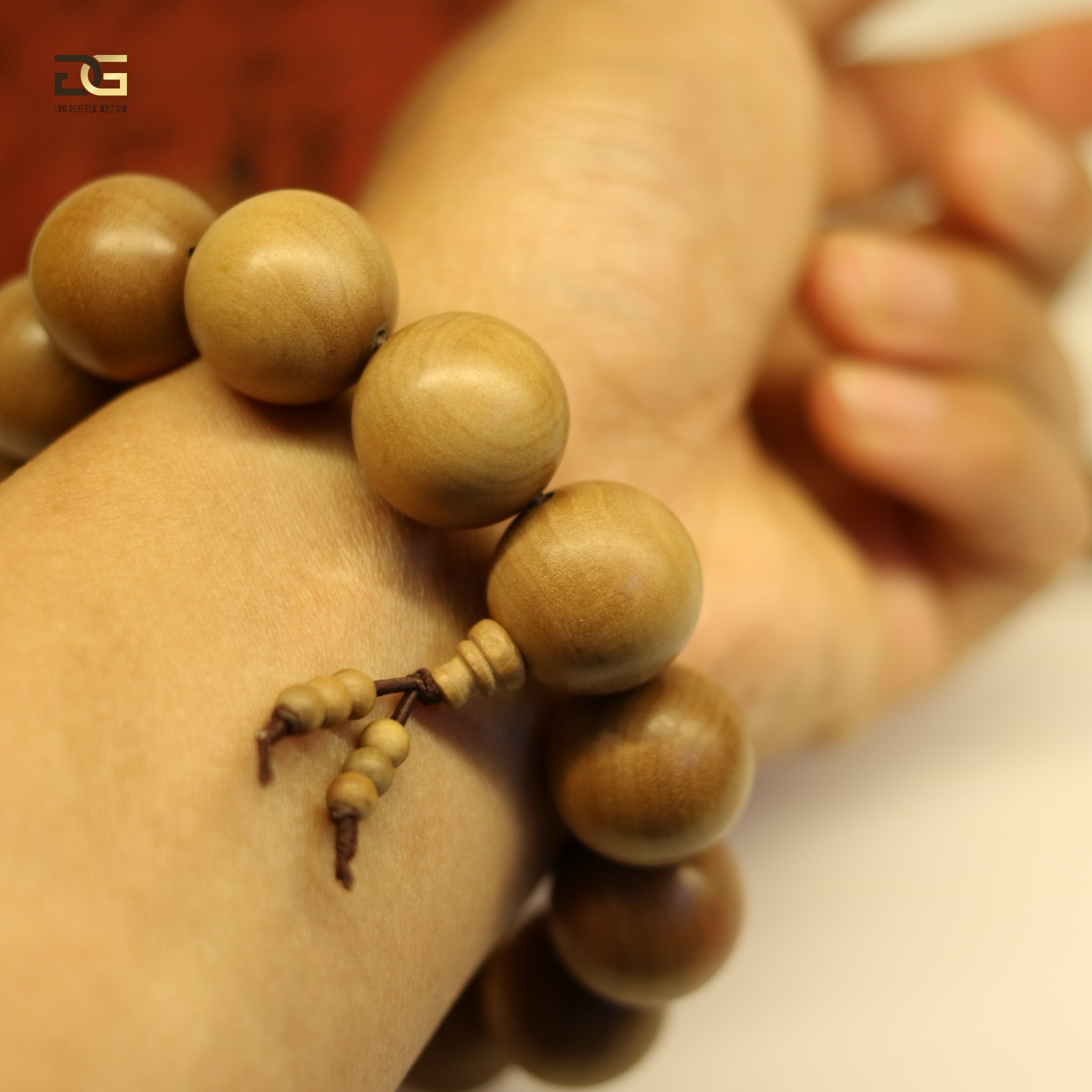 16mm (14 Hạt) Vòng Tay Đàn Hương Rừng Ấn Độ_thumbnail_4