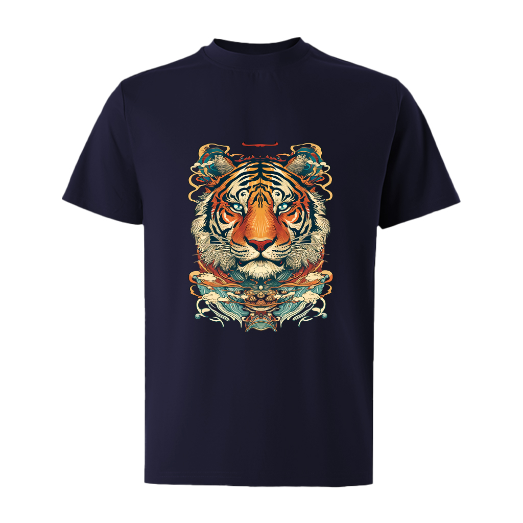 Áo thun nam form rộng 12 con giáp tuổi Dần ATD479 Miucho Iconic cotton cổ tròn in graphic_thumbnail_11