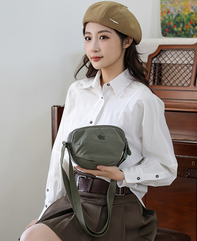Túi đeo chéo nữ Nylon nhẹ Túi đeo vai nữ thời trang hình con sò thích hợp cho du lịch và sử dụng hàng ngày {TDC-NY-08}_thumbnail_4