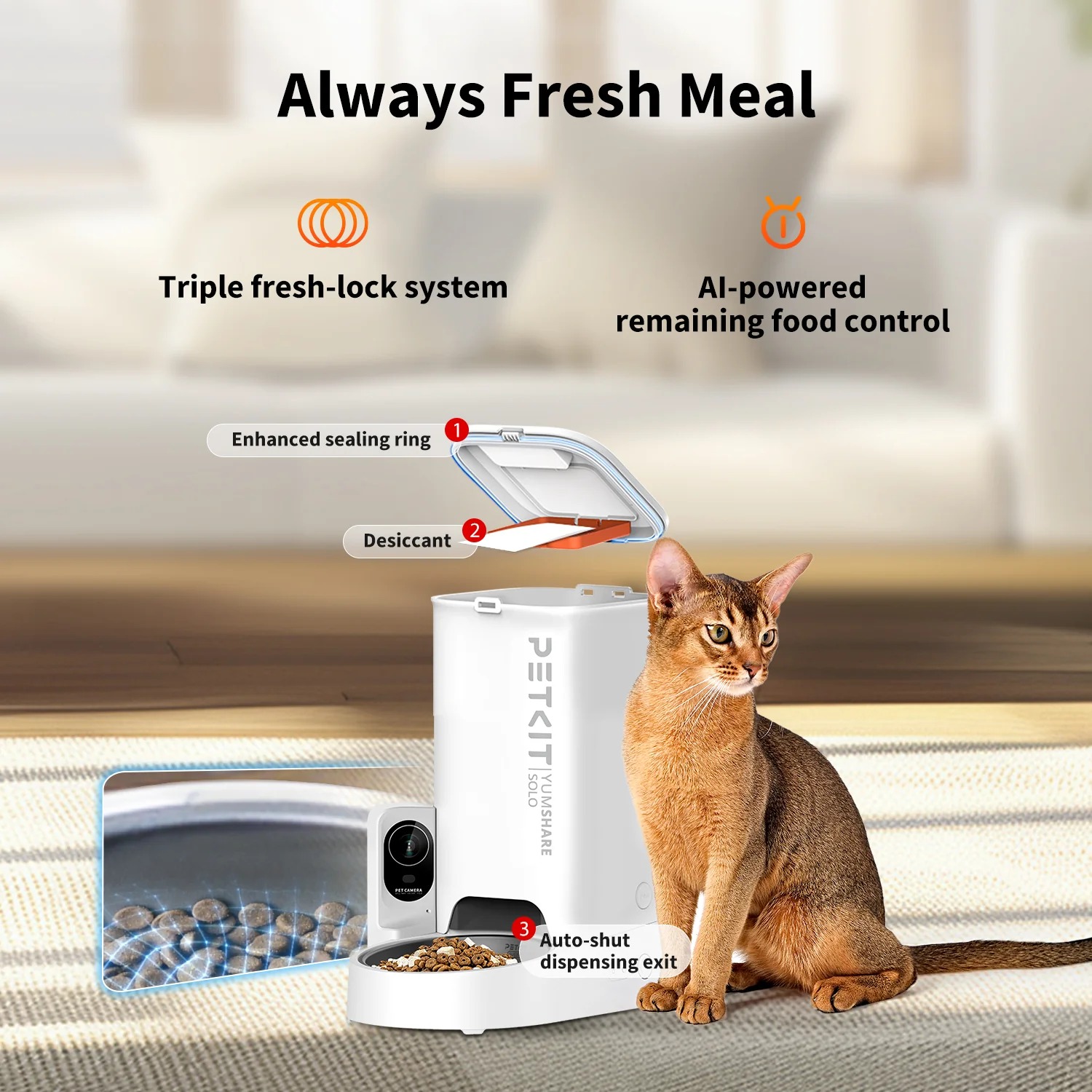 Petkit Solo YumShare Automatic Pet Feeder with Camera