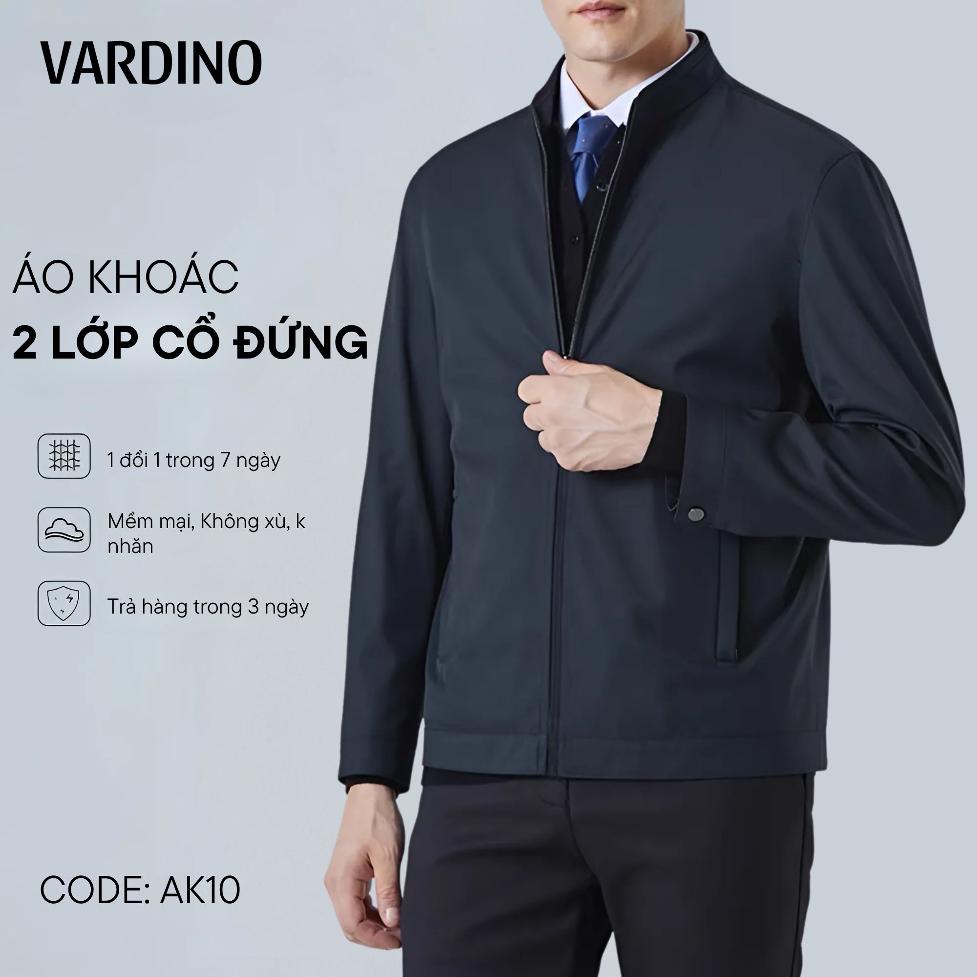 Áo khoác nam công sở Vardino AK10