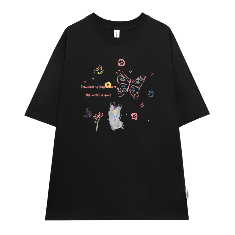 Áo thun nữ form rộng AT405 Miucho chất vải cotton in graphic_thumbnail_0