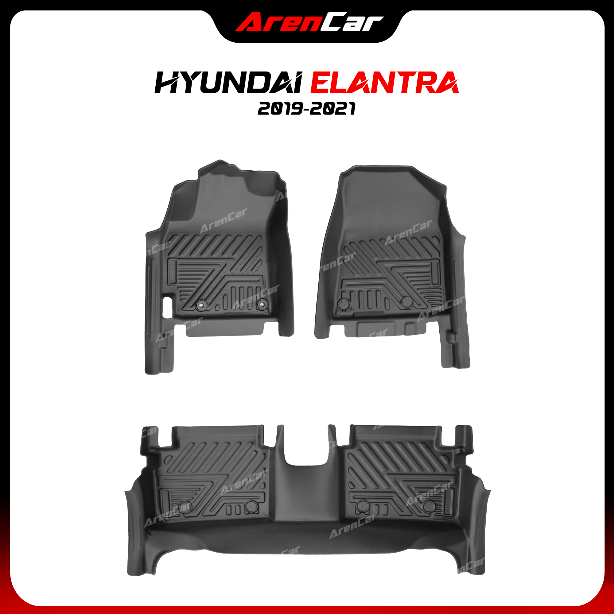 Thảm Lót Sàn Ô Tô TPE Nhựa Đúc Hyundai Elantra