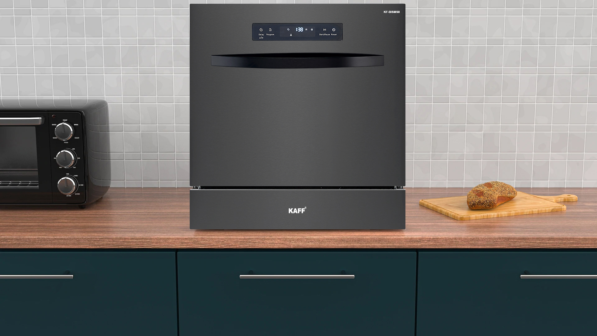 Máy rửa bát Kaff KF-BISMS8 - Thiết kế âm tủ