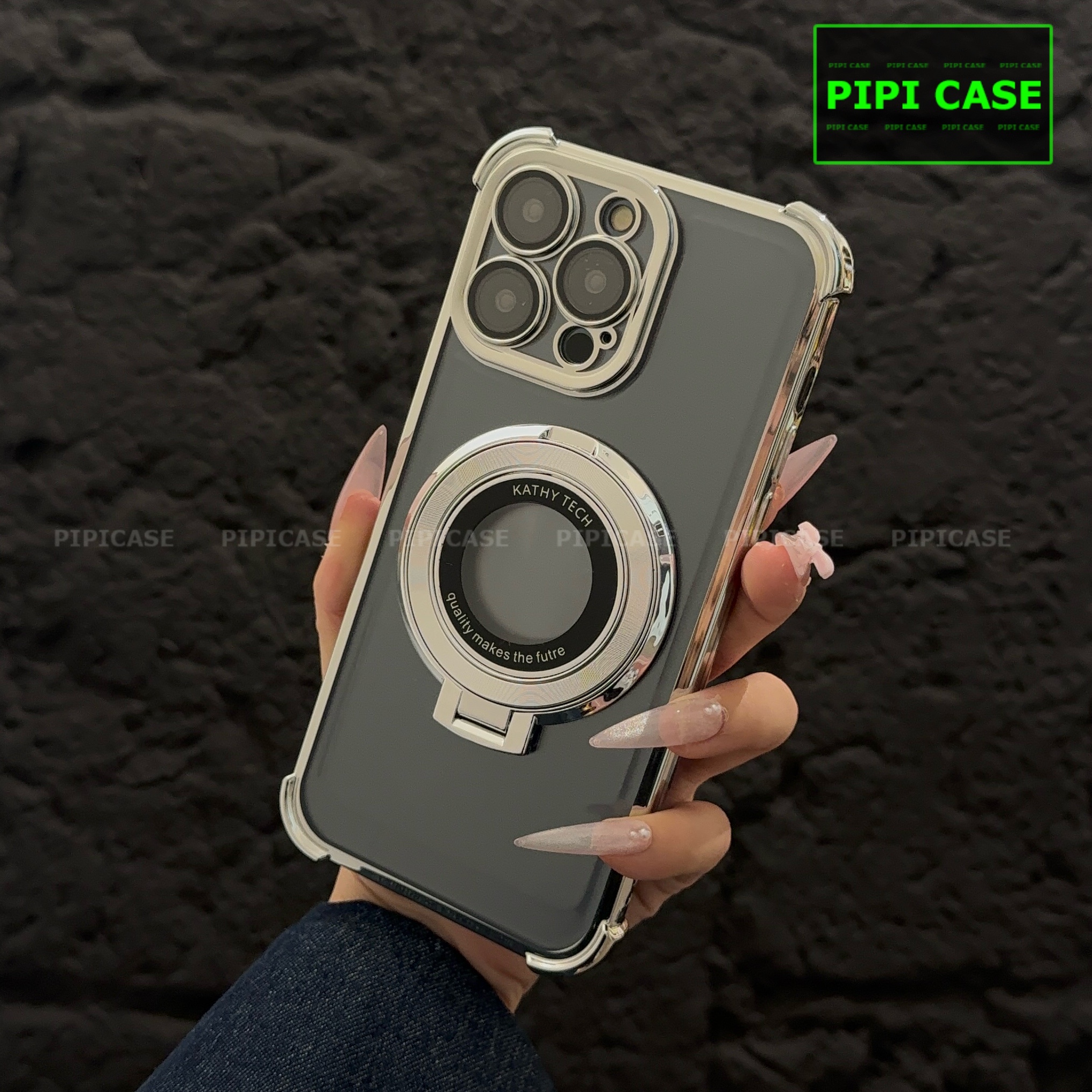 Ốp Lưng iPhone 14 Pro - Ven - Bạc_thumbnail_1