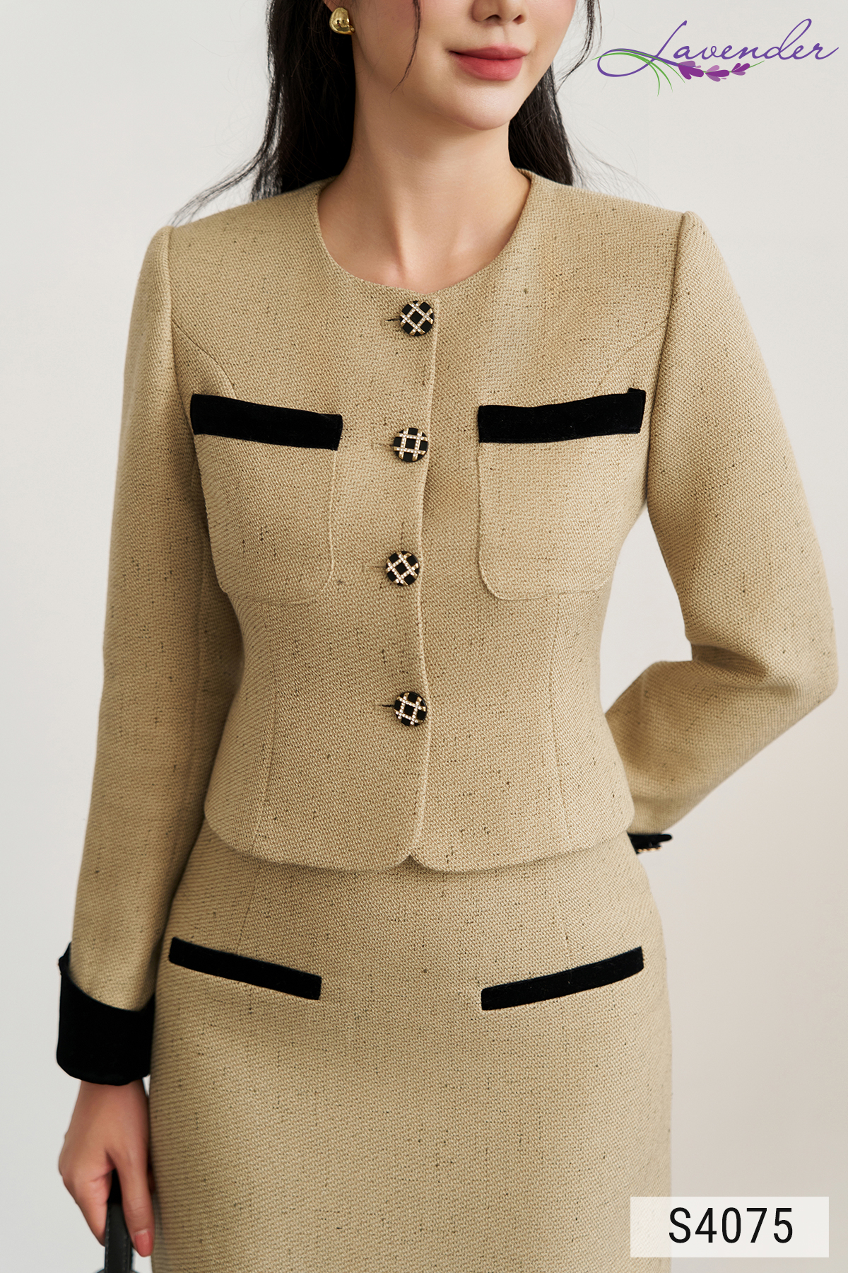 Set dạ tweed phối nhung đen S4075_thumbnail_3