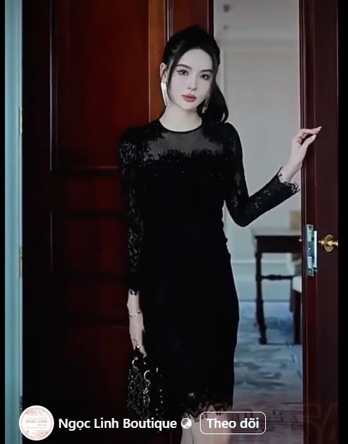 16854-Đầm body ren hoa tay dài sang trong (ren, lót) 16854_thumbnail_0