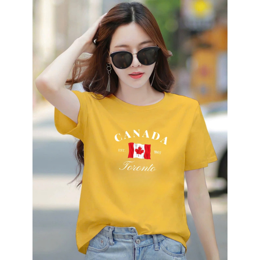 [Form Rộng] Áo phông nữ in chữ 'CANADA' - LOZA RT8206_thumbnail_3