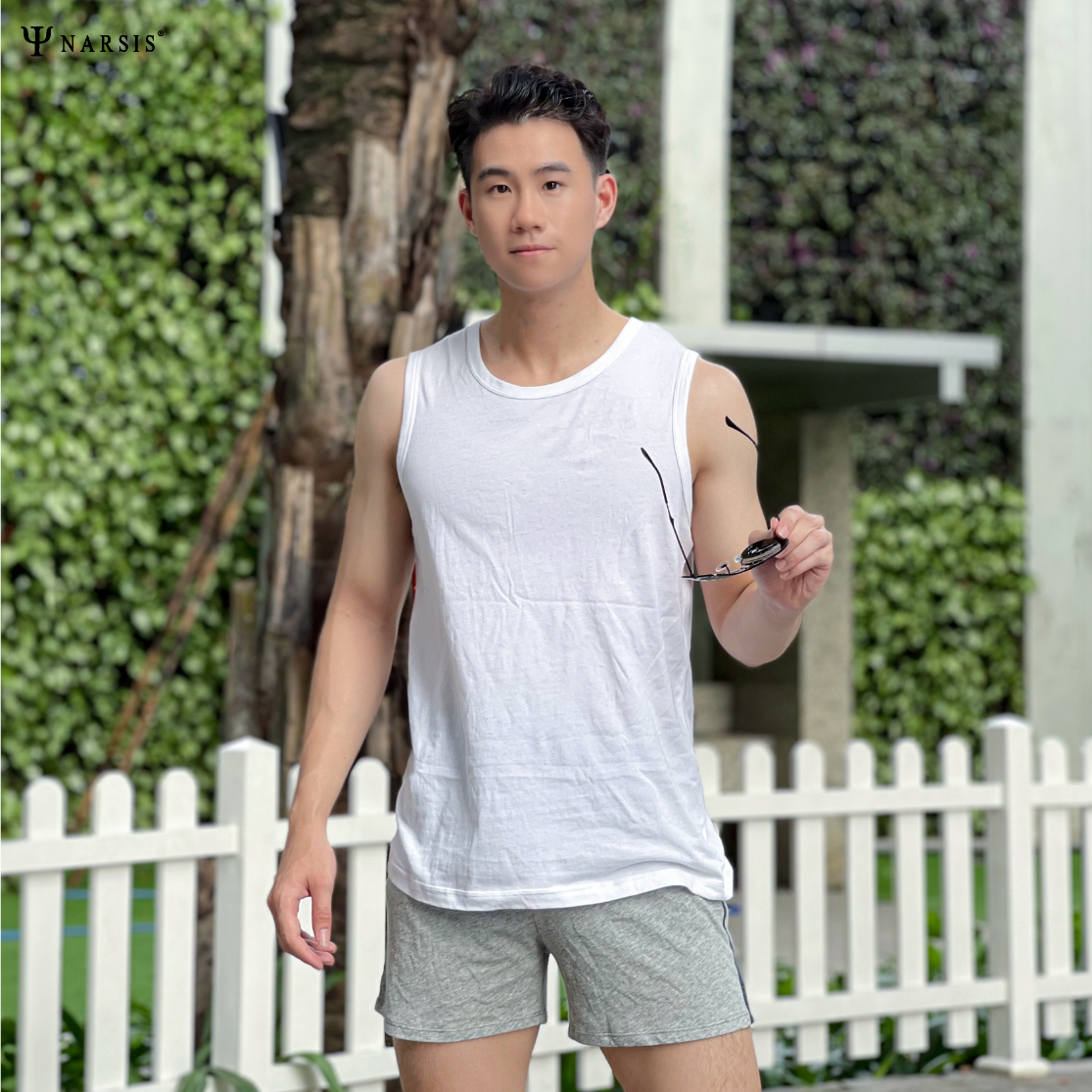 Quần đùi nam big size Narsis S24008 chất cotton, thiết kế thoáng khí, phù hợp mùa hè._thumbnail_5