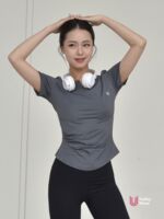 Áo tập gym yoga nữ Slimfit Tee cổ V ngắn tay_thumbnail_6