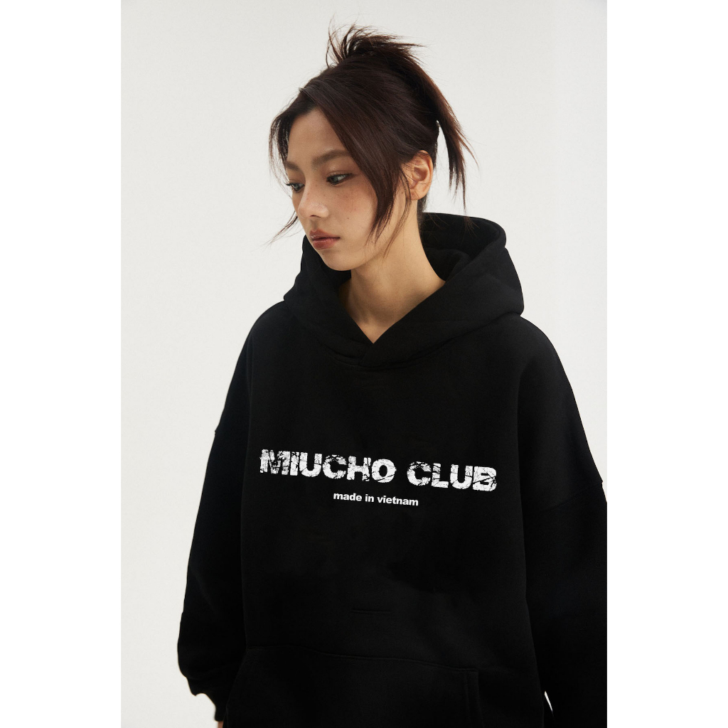 Áo hoodie nữ form rộng HDD245 Miucho chân cua dày dặn in typography_thumbnail_6