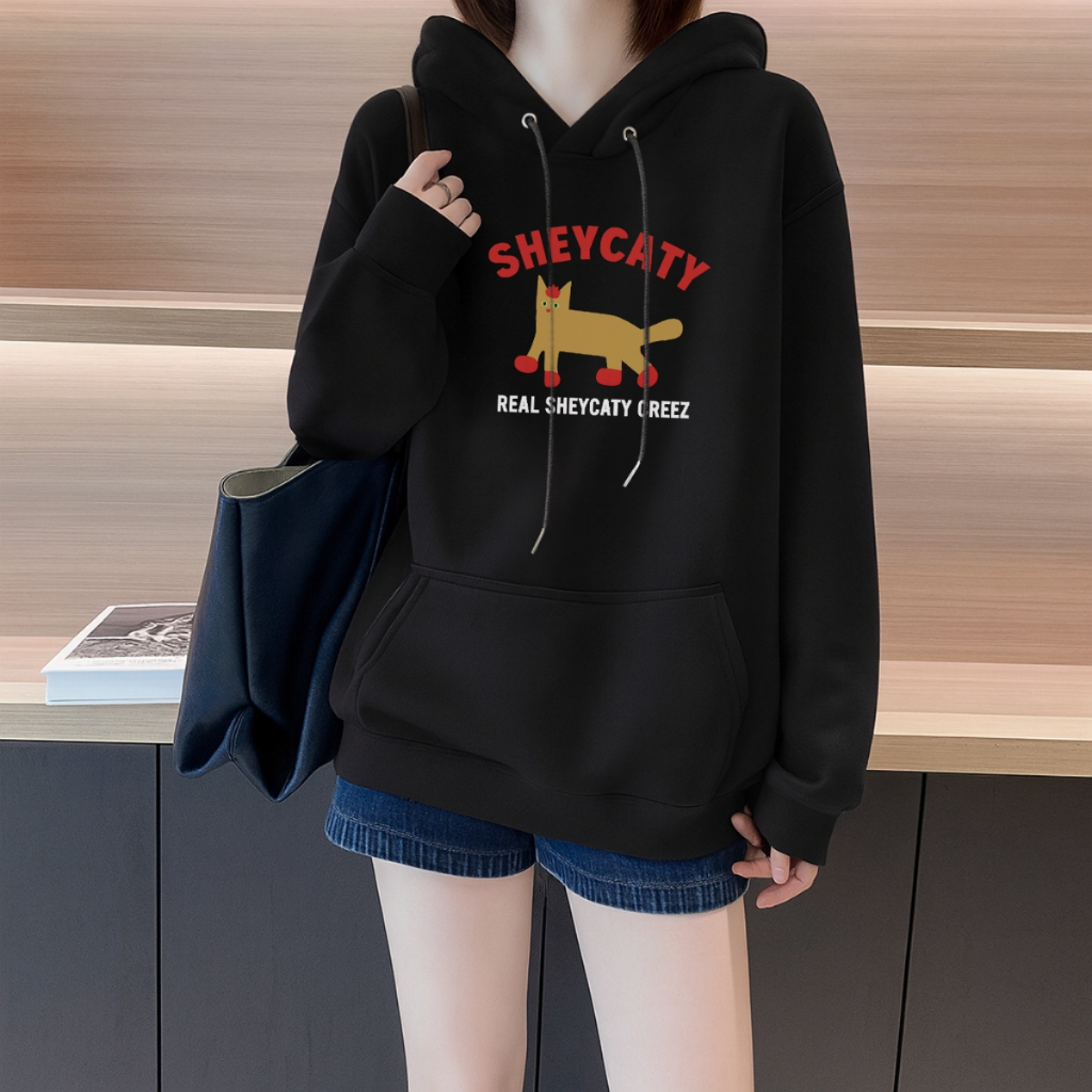 [Form Rộng] Áo hoodie nữ in hình 'Seycaty' - Loza NM8404-1_thumbnail_2