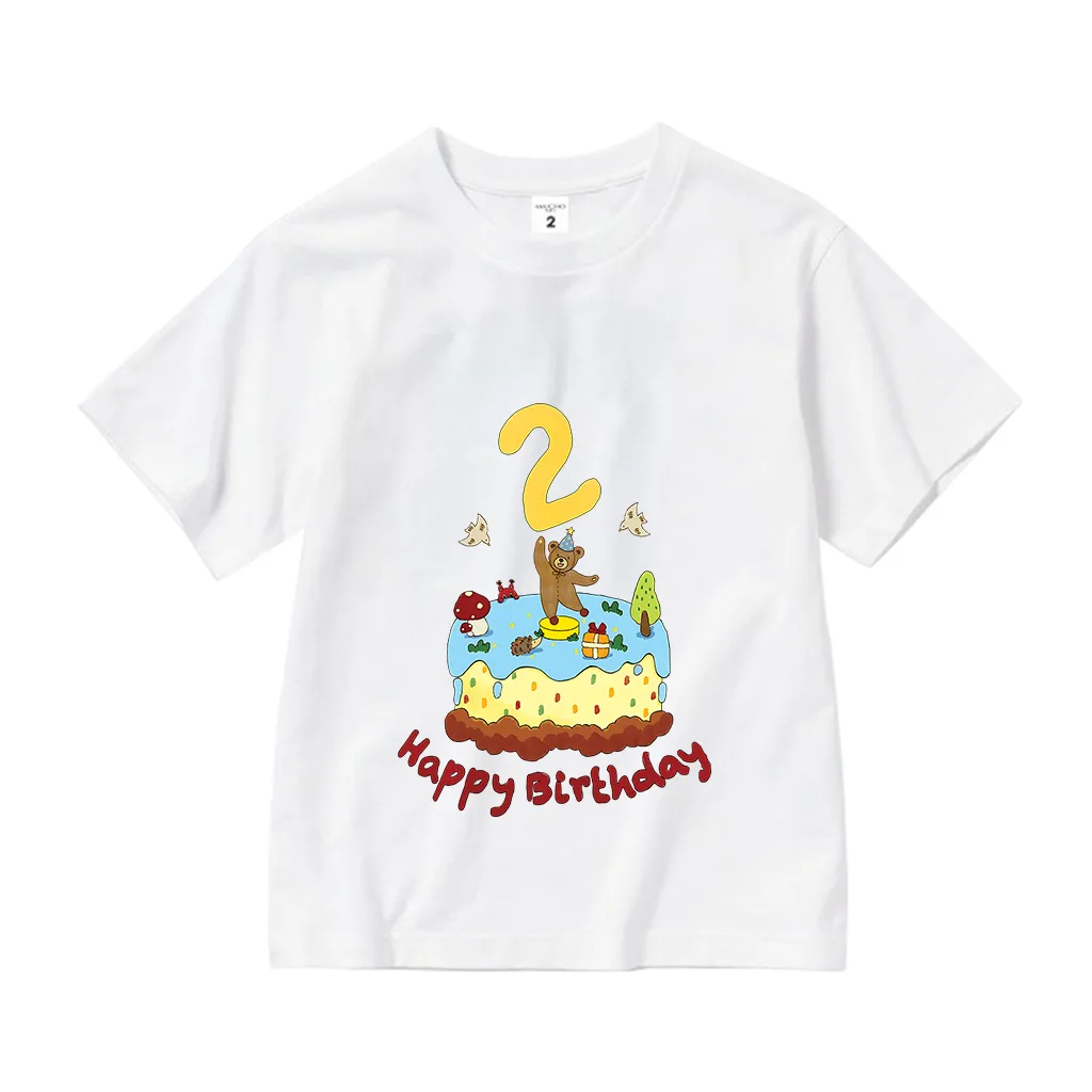 Áo thun cho bé sinh nhật 2 tuổi form rộng 2572 Miucho Kid vải cotton mềm mại thoáng mát thấm hút mồ hôi_thumbnail_0