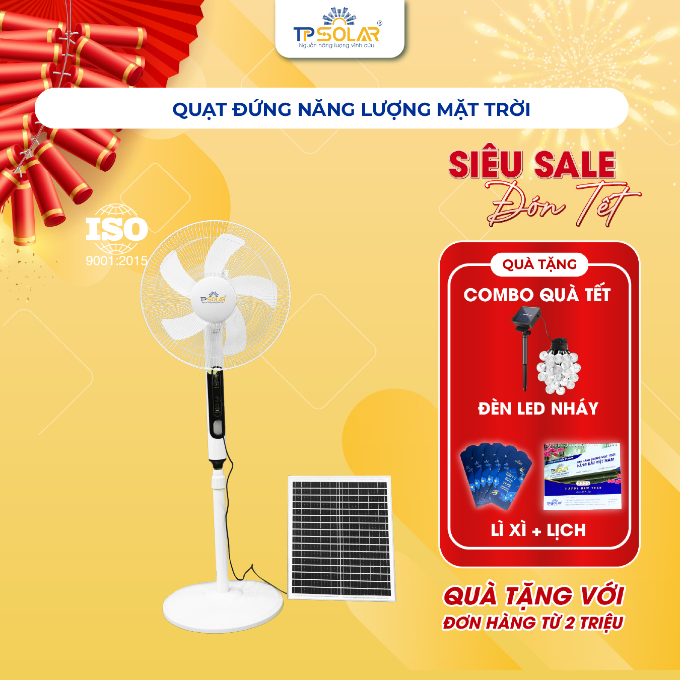 Quạt đứng năng lượng mặt trời