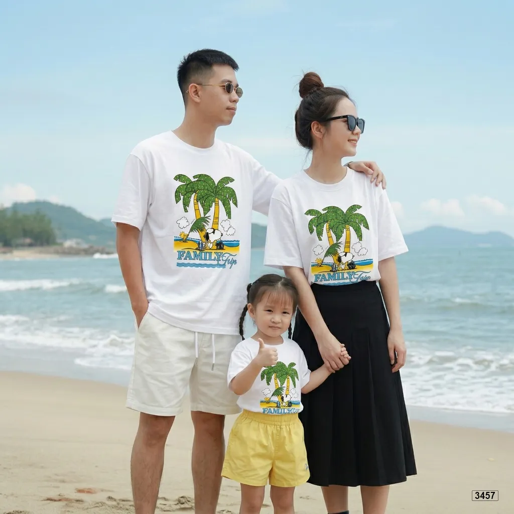 Áo thun form rộng bé và gia đình mùa hè Kado 3456_thumbnail_2