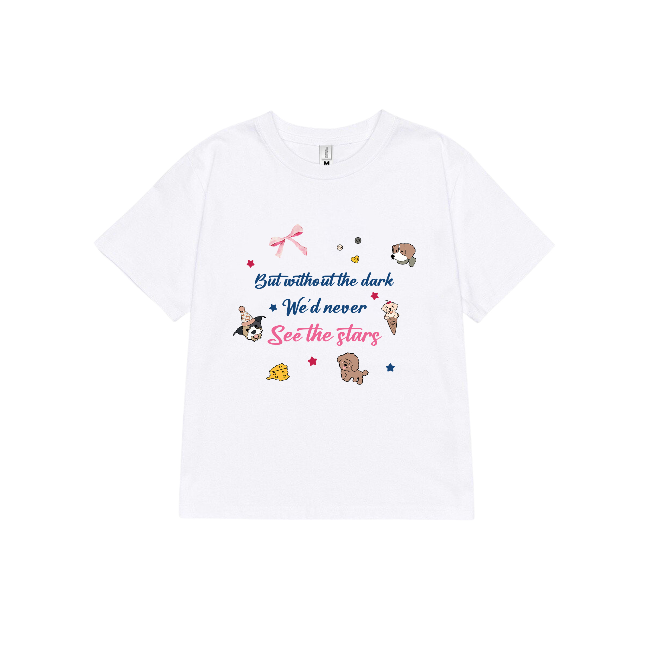 Áo thun baby tee nơ conquette xinh form ôm ABD1313 Miucho tay ngắn cổ tròn hotrend in mix_thumbnail_10