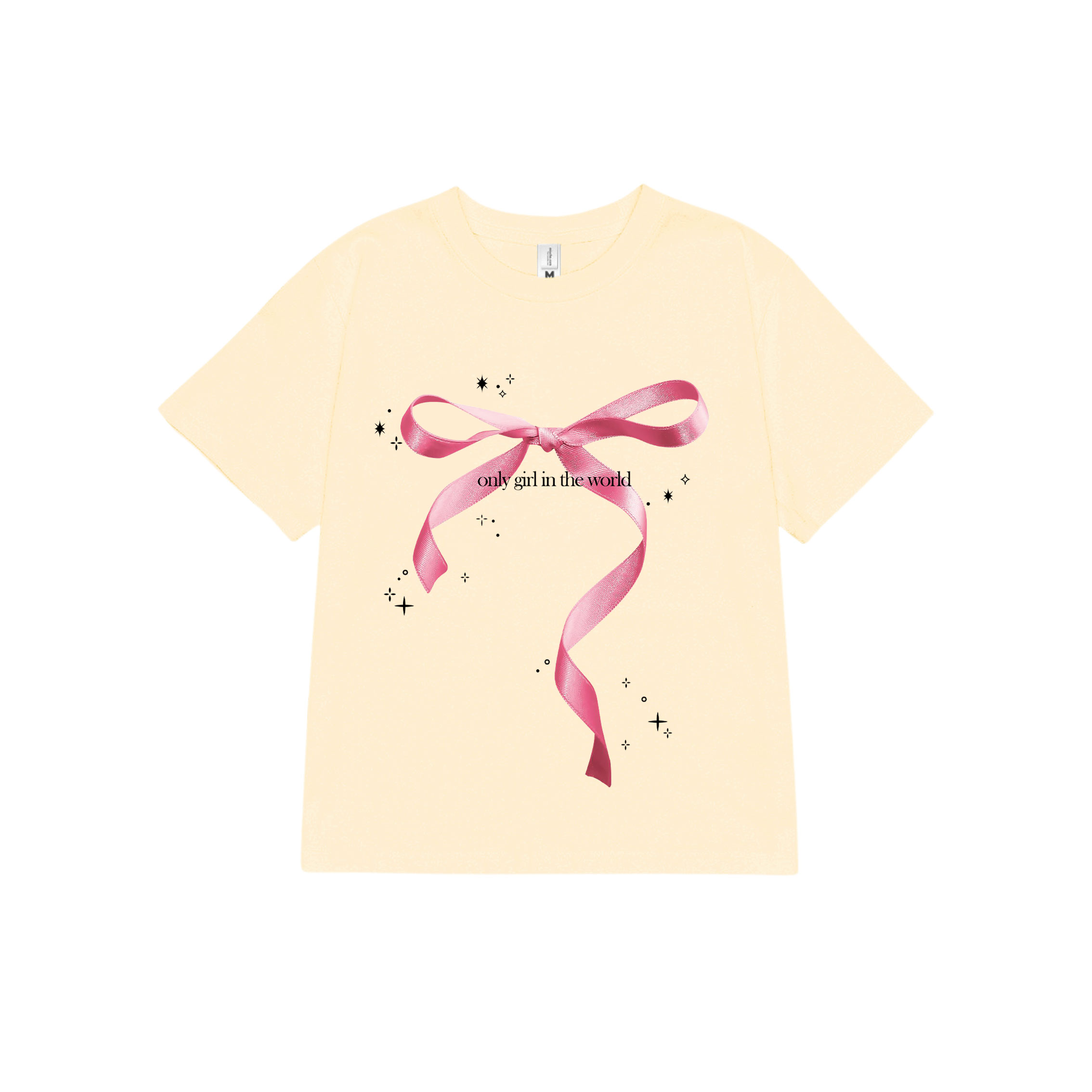 Áo thun baby tee hình nơ form ôm xinh xắn ABD849 Miucho tay ngắn vải Cotton Cổ tròn hotrend in basic_thumbnail_0