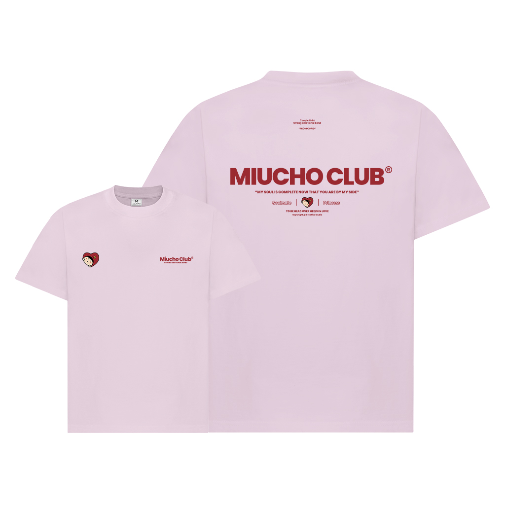 Áo phông đôi nam nữ form rộng 1955 Miucho Club cổ tròn vải cotton 2c 250gsm dày dặn in typography_thumbnail_14