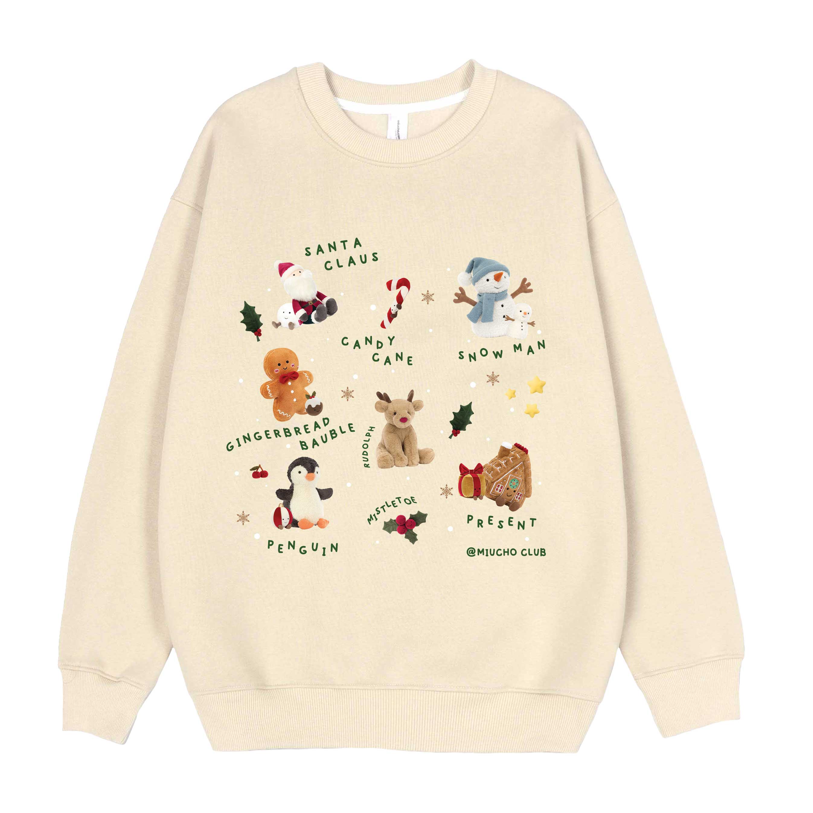 Áo sweater nam nữ giáng sinh noel form rộng vải nỉ chân cua STD1719 Miucho in mix_thumbnail_0