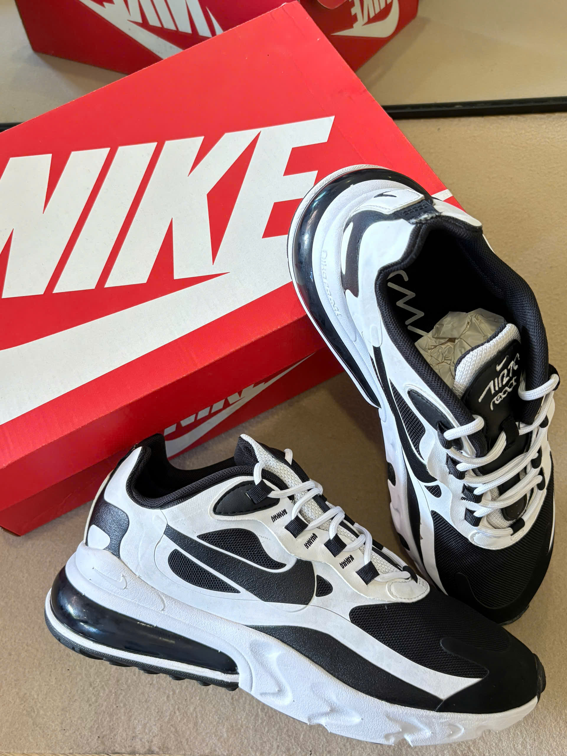 Nike Air Max 270 React Summite White Core Black Shoes CT1646-100_thumbnail_7