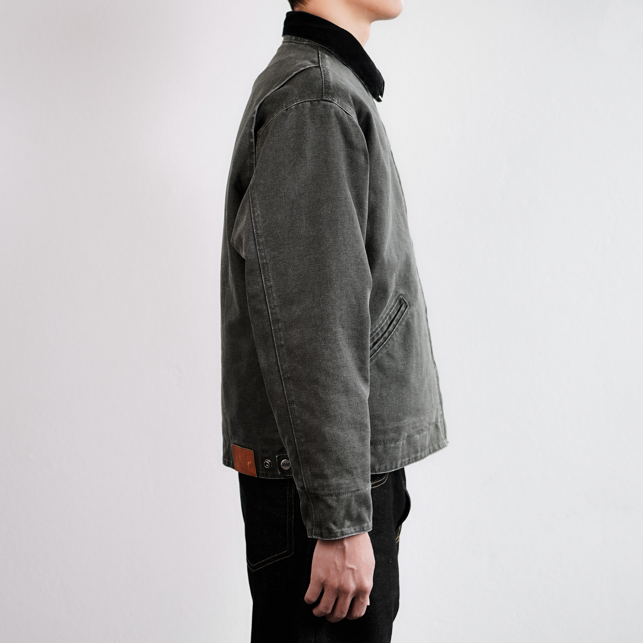 [SPECIAL EDITION] IMP 003 Detroit Jacket Dark Moss – Washed Wool Lining_thumbnail_2