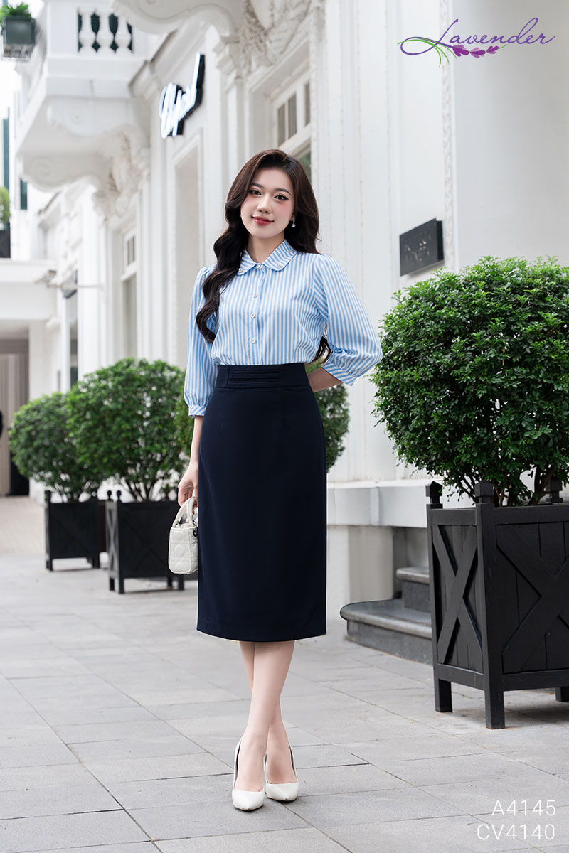 Áo sơ mi cổ sen tròn tay lỡ A4145_thumbnail_4