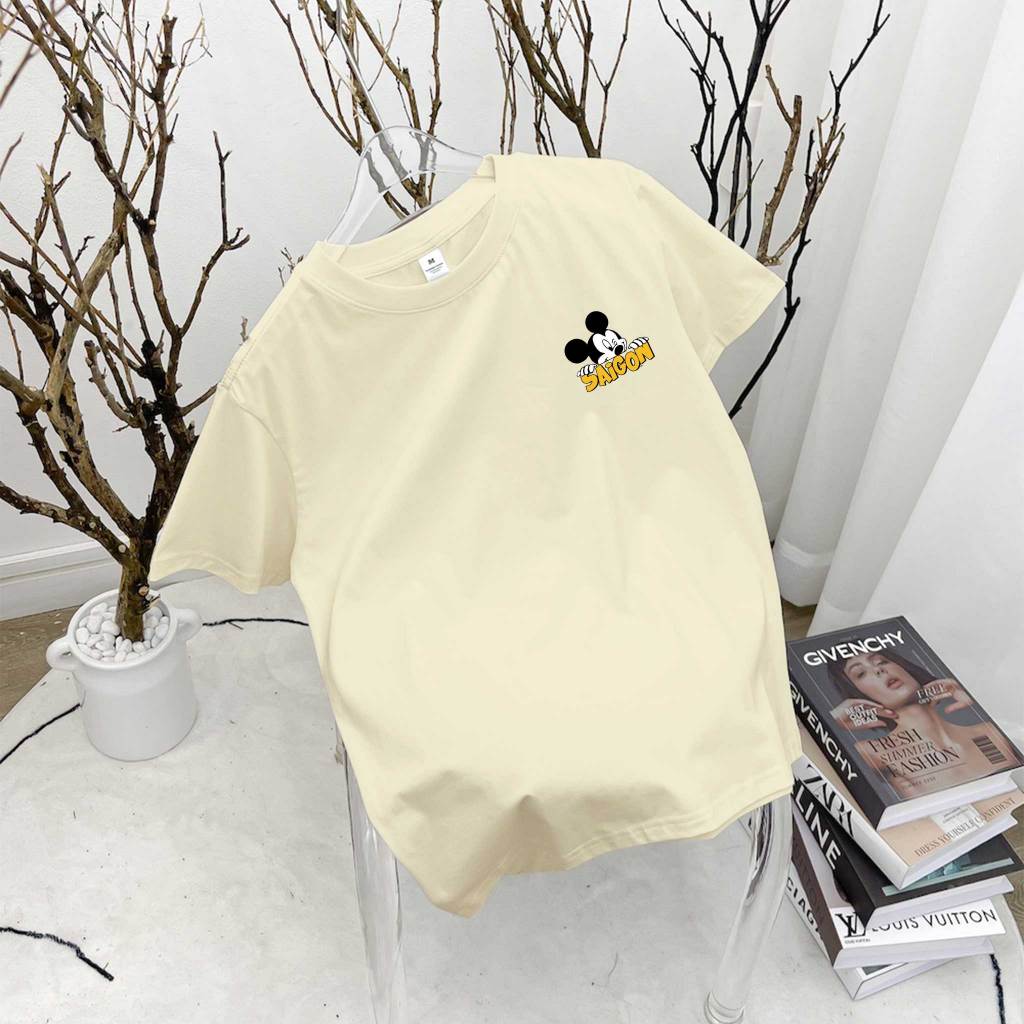 Áo thun nữ form vừa regular ARD553 Miucho Chic cotton cổ tròn in mix_thumbnail_12