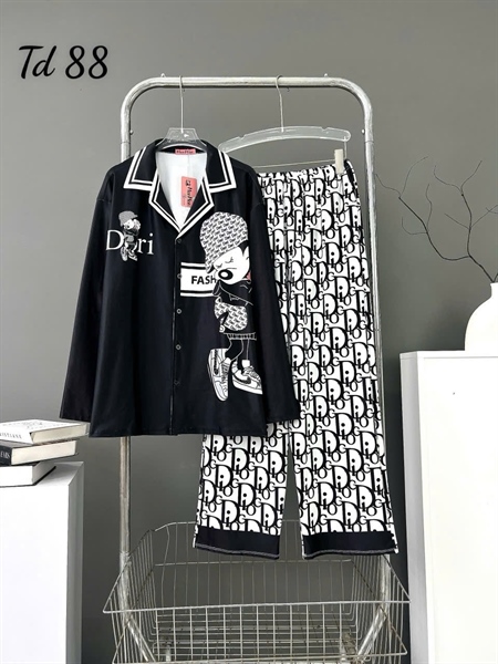 [Thun02]Đồ Bộ Vải Thun Bigsize – Mặc Lạnh, Nhẹ Tênh, Họa Tiết Cute Cho Nàng 65–85kg_thumbnail_2