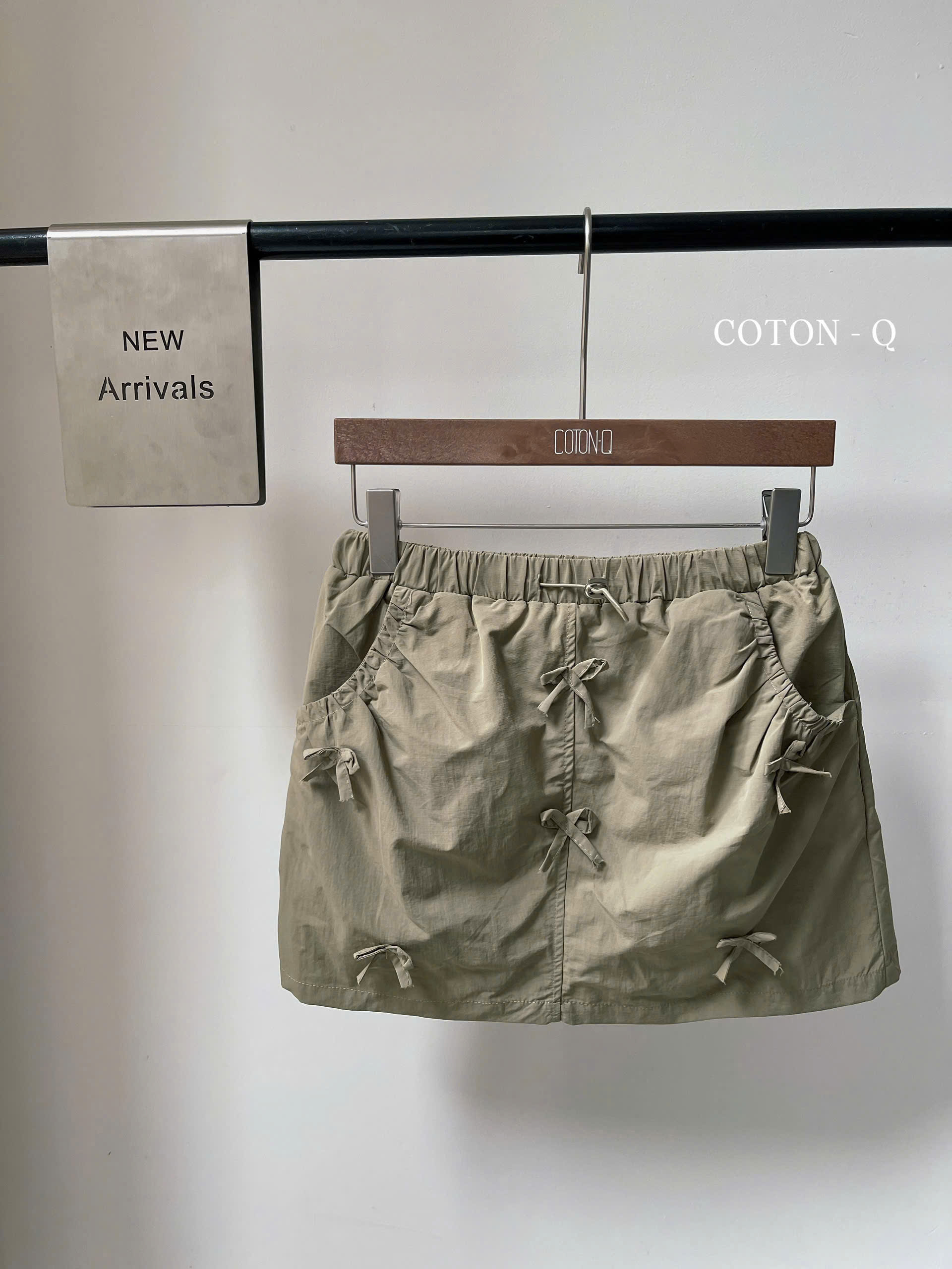 Chân váy nơ lưng thun ( RÊU )_thumbnail_6