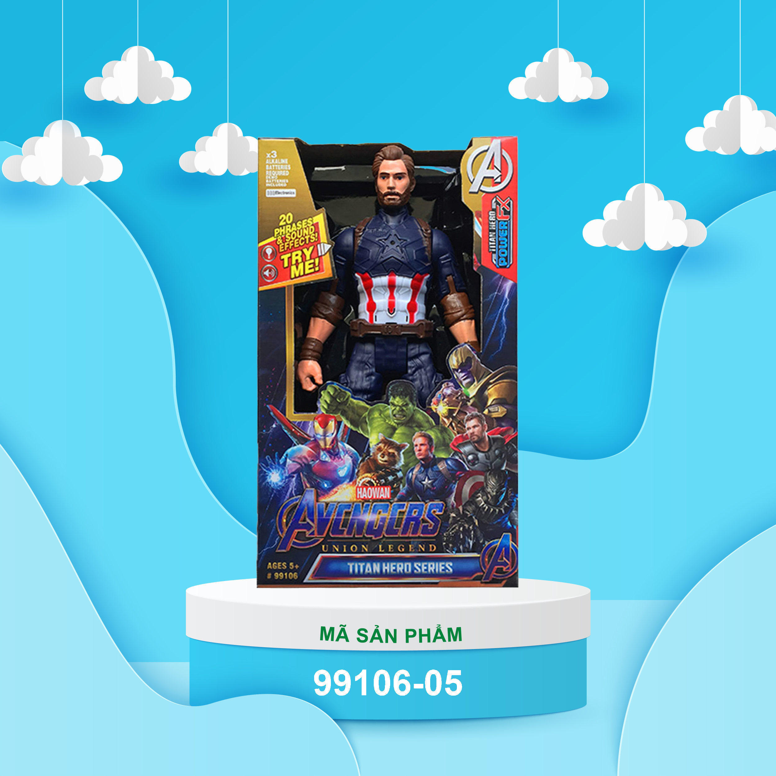 Mô hình nhân vật Captain American (Có pin)_thumbnail_3