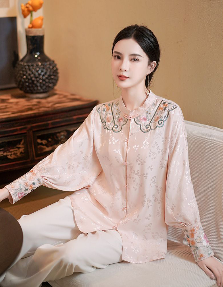 Áo Lụa Thêu Quảng Châu E015 3003_thumbnail_0