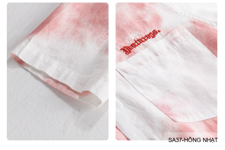SA37 - Áo sơ mi nam tay ngắn cổ lật in hoa tie-dye phong cách Hàn Quốc mùa hè_thumbnail_9